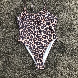Cheetah Print one piece Never worn